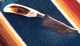 Wild pig Ivory , and damascus handle, 